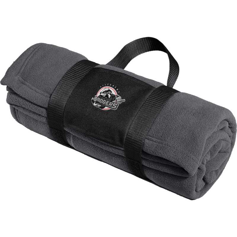 Allegheny Badgers Fleece Blanket with Carrying Strap