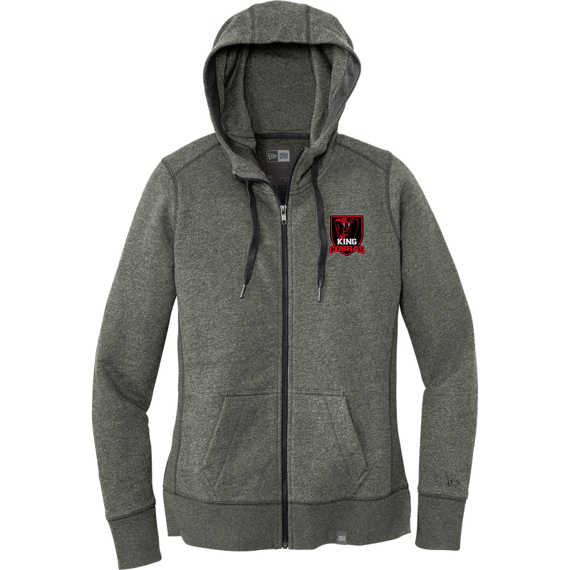 King Cobras New Era Ladies French Terry Full-Zip Hoodie